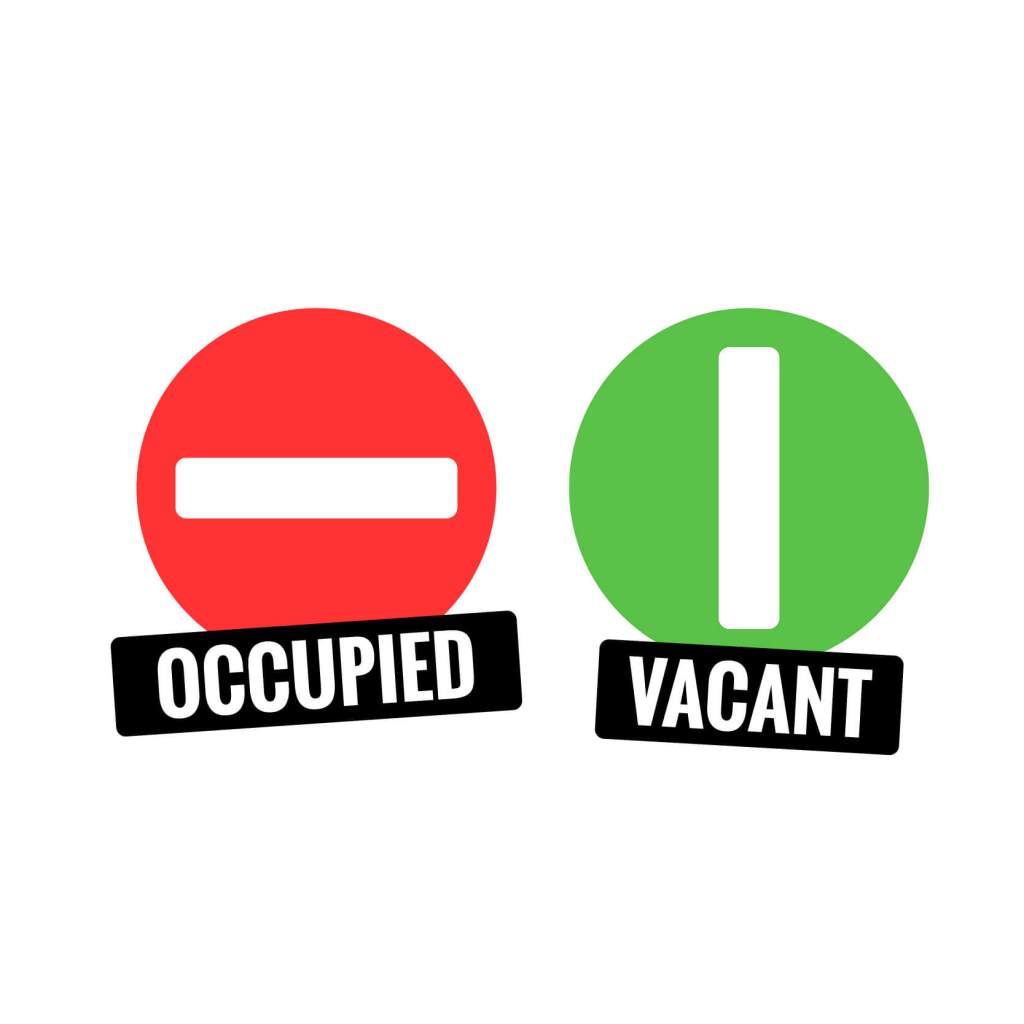 자리가 있고 없고를 나타내는 영단어