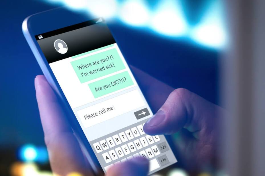 친구의 문자를 읽씹하는 상황