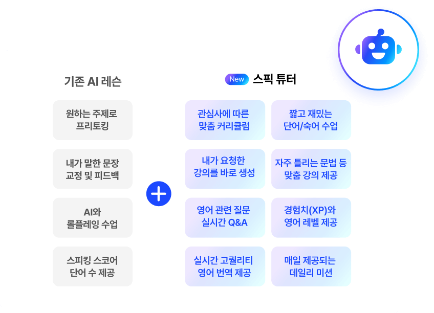 스픽 튜터 업데이트 내용